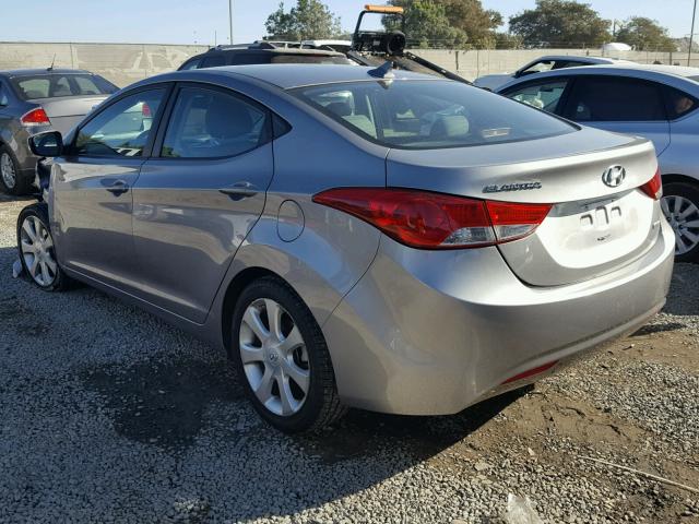 KMHDH4AE4CU273530 - 2012 HYUNDAI ELANTRA GL GRAY photo 3