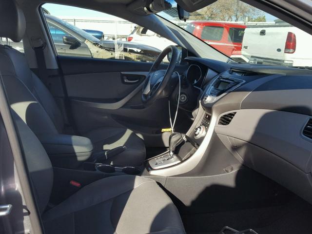 KMHDH4AE4CU273530 - 2012 HYUNDAI ELANTRA GL GRAY photo 5