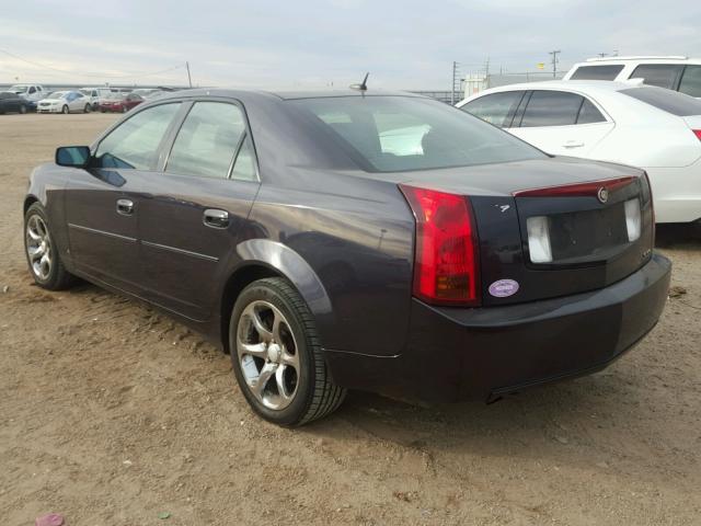 1G6DM57T160106780 - 2006 CADILLAC CTS PURPLE photo 3