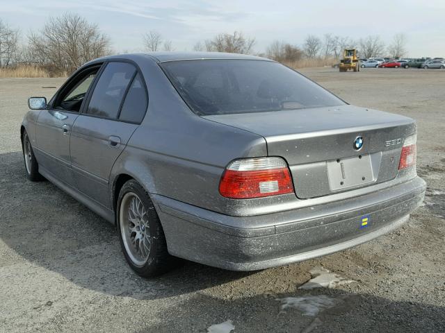 WBADT53413CE95235 - 2003 BMW 530 I GRAY photo 3