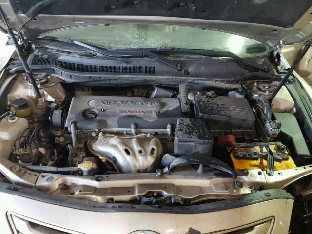 4T1BE46K89U909681 - 2009 TOYOTA CAMRY BASE GOLD photo 7