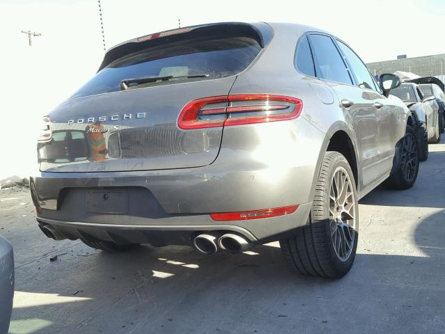 WP1AB2A5XGLB56915 - 2016 PORSCHE MACAN S GRAY photo 4