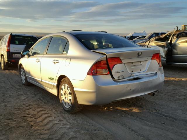 1HGFA465X8L000925 - 2008 HONDA CIVIC GX SILVER photo 3