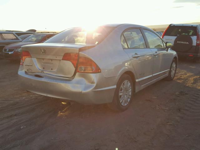 1HGFA465X8L000925 - 2008 HONDA CIVIC GX SILVER photo 4