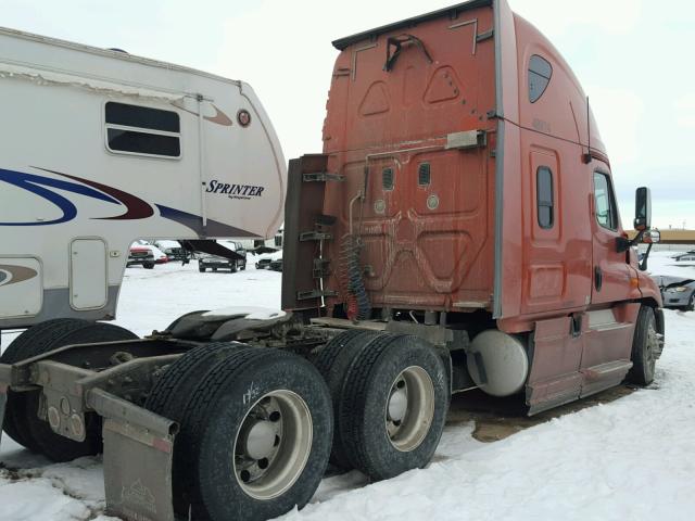 1FUJGLDR8DSBS2783 - 2013 FREIGHTLINER CASCADIA 1 ORANGE photo 4