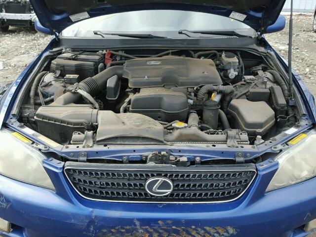 JTHBD192020041222 - 2002 LEXUS IS 300 BLUE photo 7