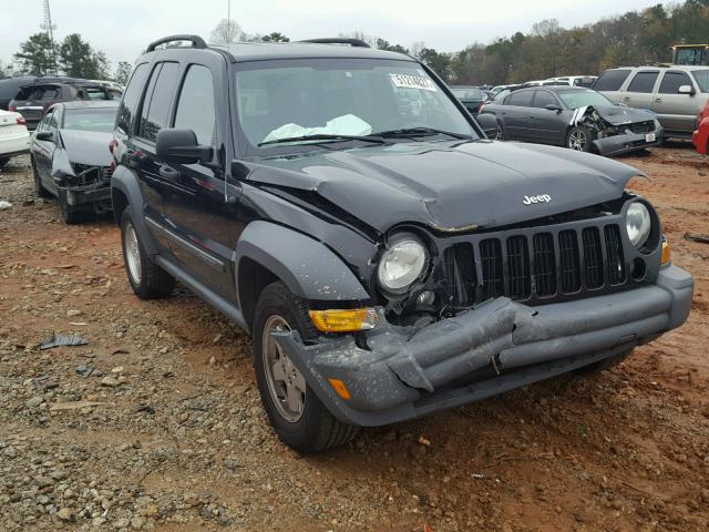 1J4GK48K67W541416 - 2007 JEEP LIBERTY SP BLACK photo 1