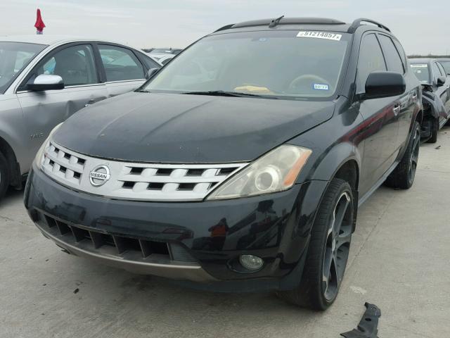 JN8AZ08T53W119337 - 2003 NISSAN MURANO SL BLACK photo 2