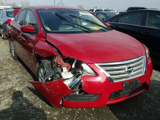 3N1AB7APXDL771869 - 2013 NISSAN SENTRA S RED photo 1