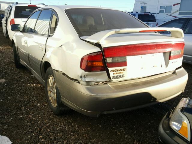 4S3BE686437200641 - 2003 SUBARU LEGACY OUT WHITE photo 3