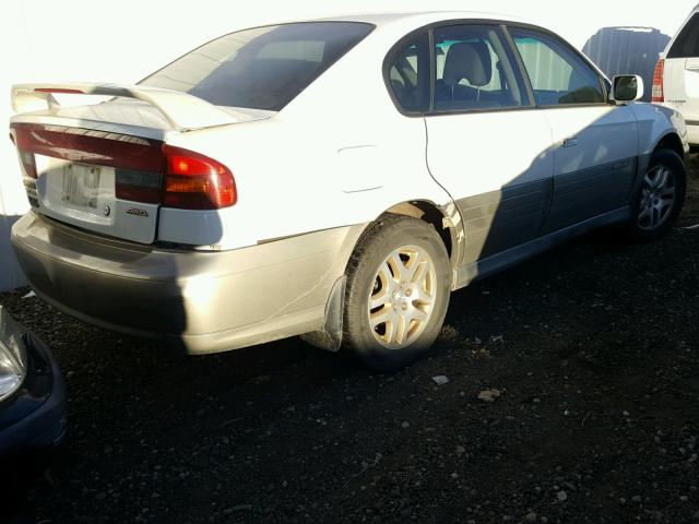 4S3BE686437200641 - 2003 SUBARU LEGACY OUT WHITE photo 4