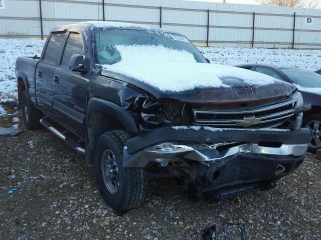 1GCHK23U17F106956 - 2007 CHEVROLET SILVERADO BLACK photo 1