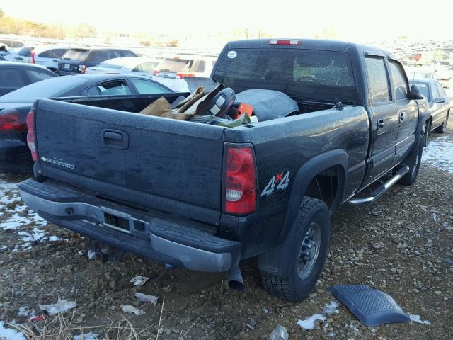 1GCHK23U17F106956 - 2007 CHEVROLET SILVERADO BLACK photo 4