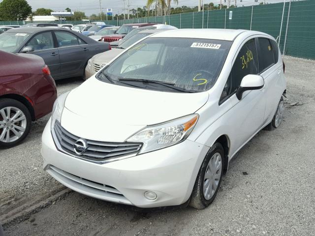 3N1CE2CP3EL385070 - 2014 NISSAN VERSA NOTE WHITE photo 2