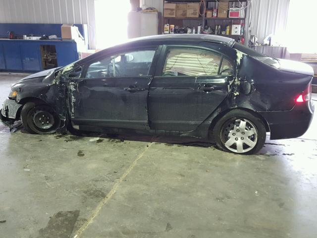 1HGFA16577L058973 - 2007 HONDA CIVIC LX BLACK photo 9