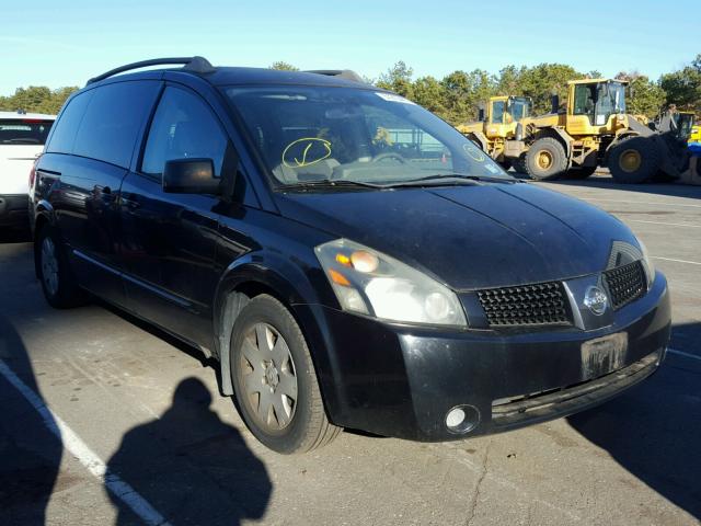 5N1BV28U45N122685 - 2005 NISSAN QUEST S BLACK photo 1