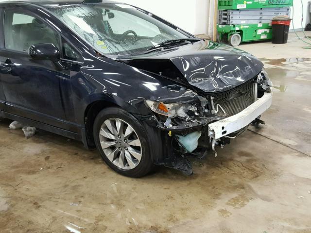1HGFA16969L001492 - 2009 HONDA CIVIC EXL 黑色 照片 10