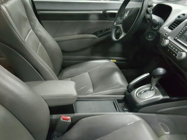 1HGFA16969L001492 - 2009 HONDA CIVIC EXL 黑色 照片 5