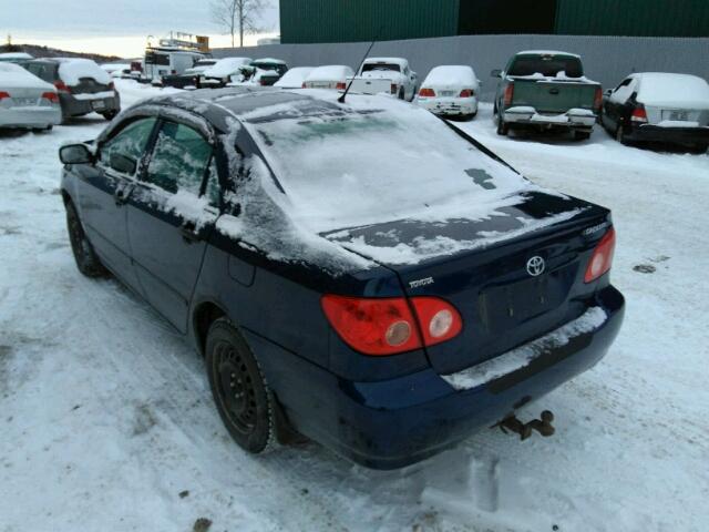 2T1BR32E95C897891 - 2005 TOYOTA COROLLA CE BLUE photo 3