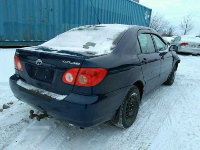 2T1BR32E95C897891 - 2005 TOYOTA COROLLA CE BLUE photo 4