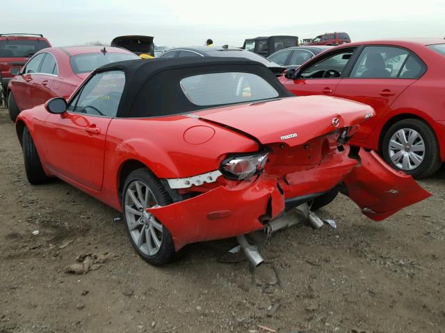 JM1NC25F480144815 - 2008 MAZDA MX-5 MIATA RED photo 3