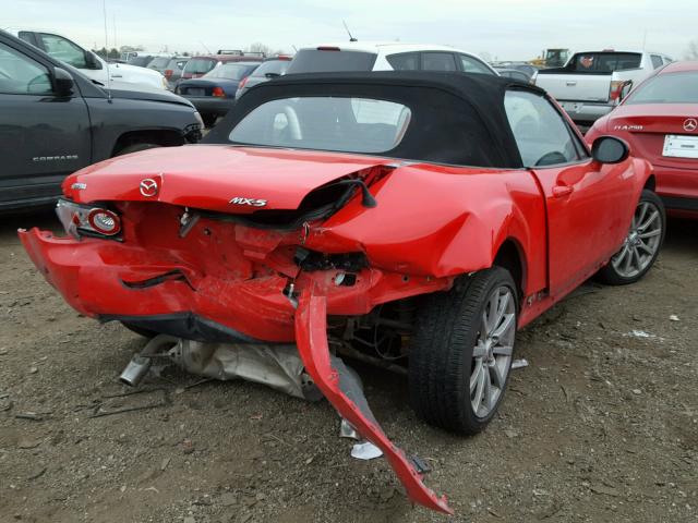 JM1NC25F480144815 - 2008 MAZDA MX-5 MIATA RED photo 4