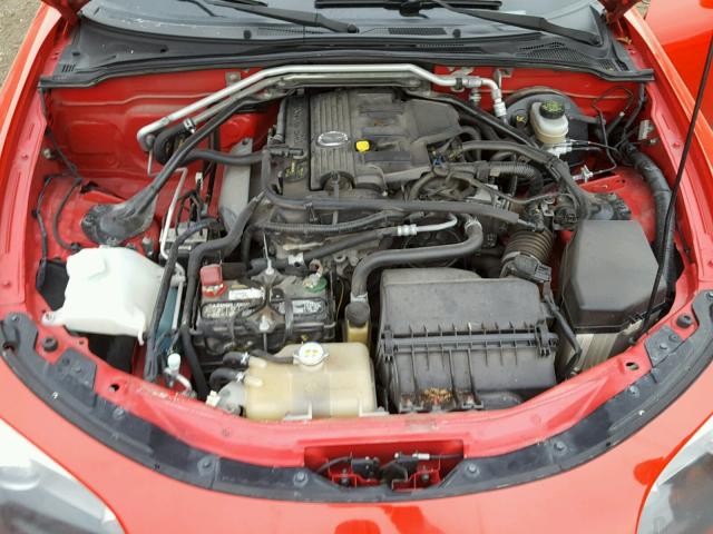 JM1NC25F480144815 - 2008 MAZDA MX-5 MIATA RED photo 7