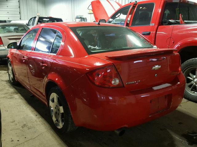 1G1AT58H797268513 - 2009 CHEVROLET COBALT LT RED photo 3