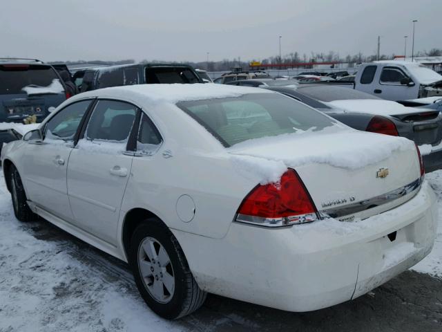 2G1WT57N091194801 - 2009 CHEVROLET IMPALA 1LT WHITE photo 3