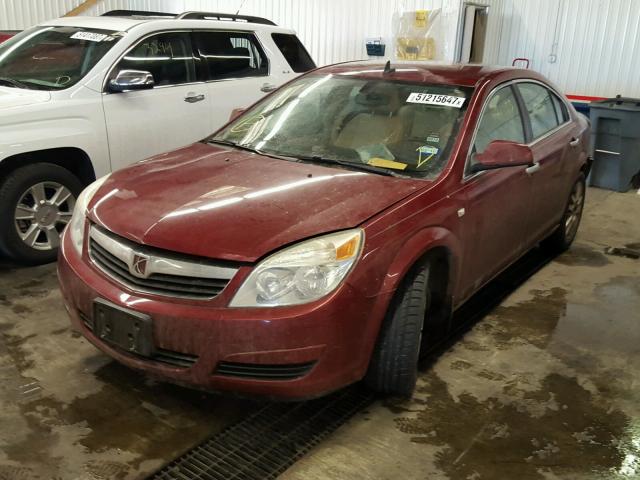 1G8ZV57B09F183899 - 2009 SATURN AURA XR RED photo 2