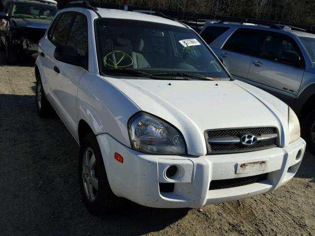 KM8JM12B15U082345 - 2005 HYUNDAI TUCSON GL WHITE photo 1