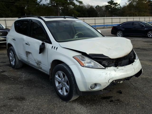 JN8AZ08W07W605747 - 2007 NISSAN MURANO SL WHITE photo 1