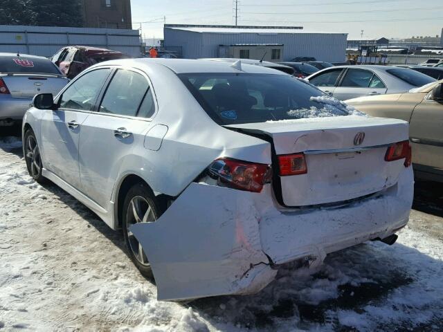 JH4CU2E86CC010481 - 2012 ACURA TSX SE WHITE photo 3