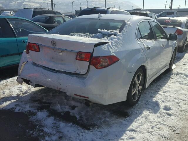 JH4CU2E86CC010481 - 2012 ACURA TSX SE WHITE photo 4