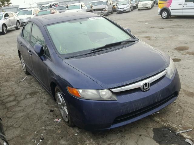 JHMFA16827S005806 - 2007 HONDA CIVIC EX BLUE photo 1