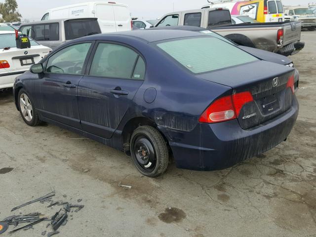 JHMFA16827S005806 - 2007 HONDA CIVIC EX BLUE photo 3