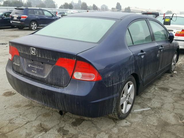 JHMFA16827S005806 - 2007 HONDA CIVIC EX BLUE photo 4