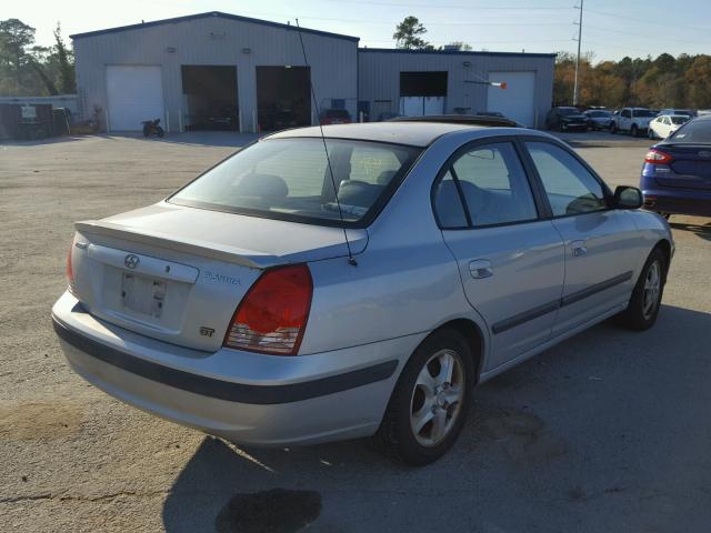 KMHDN46D15U161568 - 2005 HYUNDAI ELANTRA GL SILVER photo 4