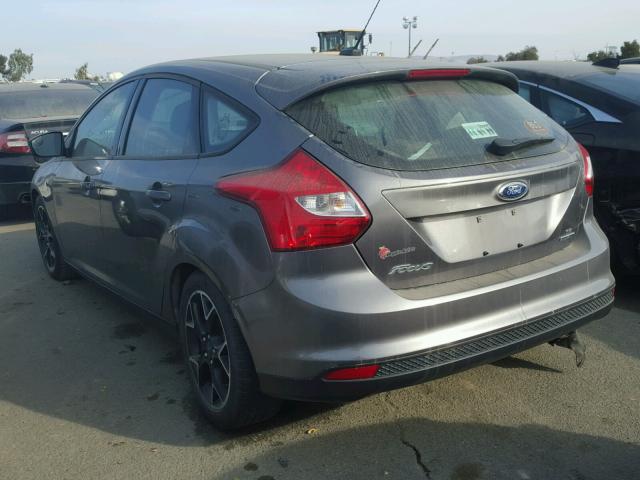 1FADP3K22EL213492 - 2014 FORD FOCUS SE GRAY photo 3