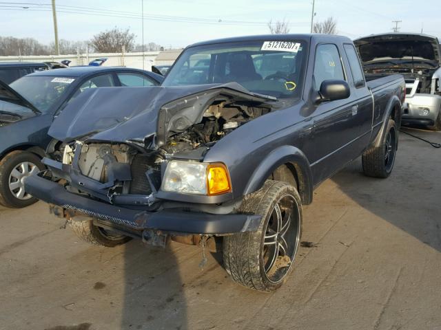 1FTYR14U75PA99040 - 2005 FORD RANGER SUP GRAY photo 2