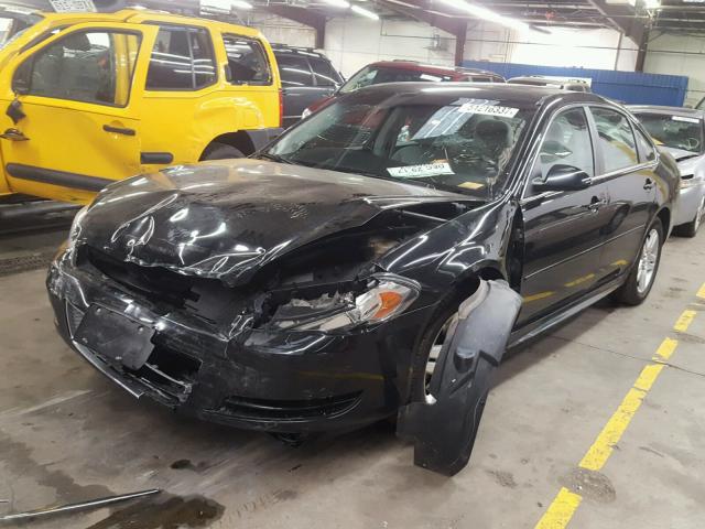 2G1WG5E34C1314676 - 2012 CHEVROLET IMPALA LT BLACK photo 2