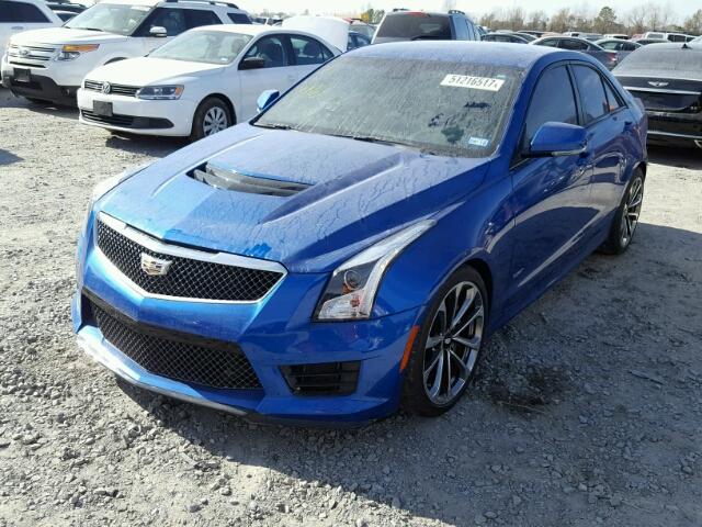 1G6AN5SY0G0194175 - 2016 CADILLAC ATS-V BLUE photo 2