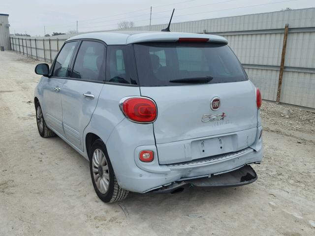 ZFBCFABH2EZ026853 - 2014 FIAT 500L EASY SILVER photo 3