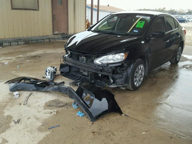 3N1AB7AP6GL678352 - 2016 NISSAN SENTRA S BLACK photo 2