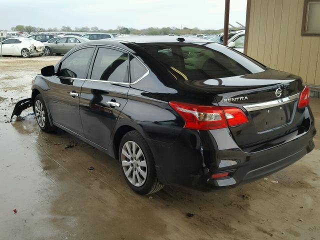 3N1AB7AP6GL678352 - 2016 NISSAN SENTRA S BLACK photo 3