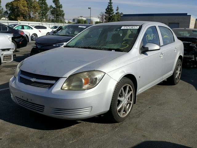 1G1AL58F287176366 - 2008 CHEVROLET COBALT LT SILVER photo 2