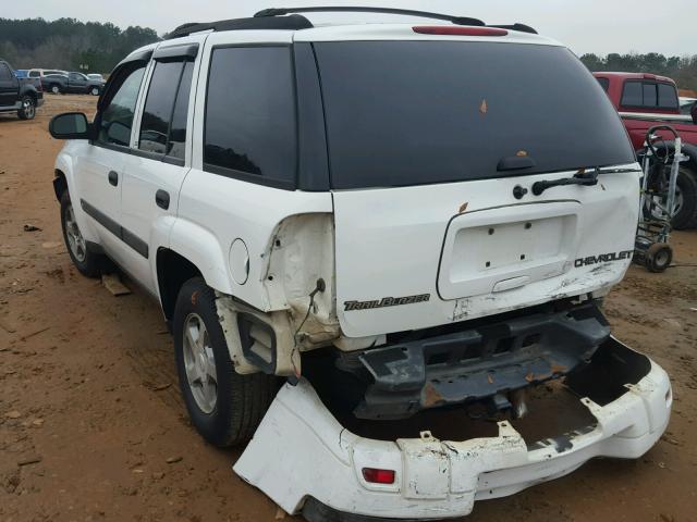 1GNDS13S242320971 - 2004 CHEVROLET TRAILBLAZE WHITE photo 3