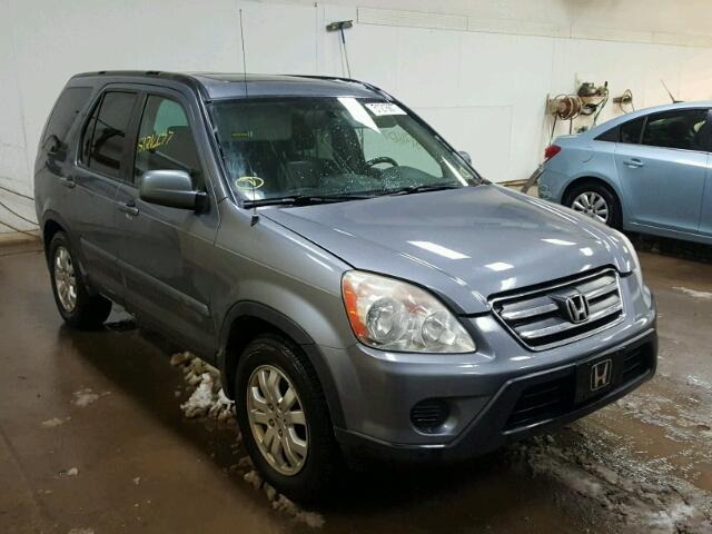 SHSRD78975U323079 - 2005 HONDA CR-V SE BLUE photo 1