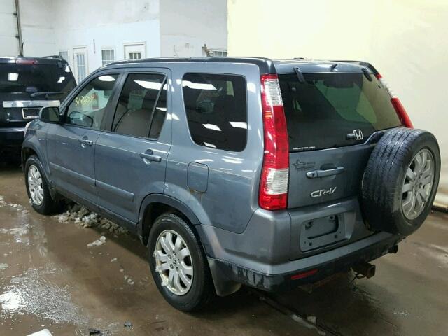 SHSRD78975U323079 - 2005 HONDA CR-V SE BLUE photo 3