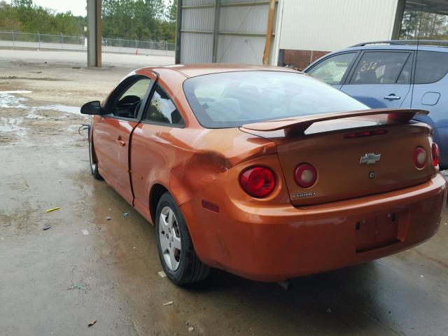 1G1AK12F957573671 - 2005 CHEVROLET COBALT ORANGE photo 3